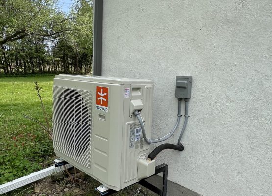 An energy-efficient heat pump showcased in a residential property in East York, ON