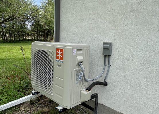 An energy-efficient heat pump showcased in a residential property in East York, ON