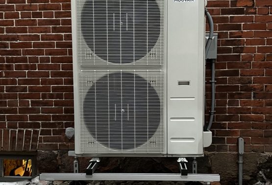 Modern ductless heat pump system installed by Foundry Heat Pumps