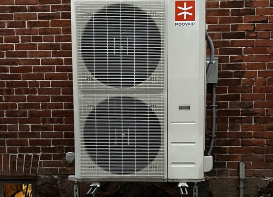 Modern ductless heat pump system installed by Foundry Heat Pumps