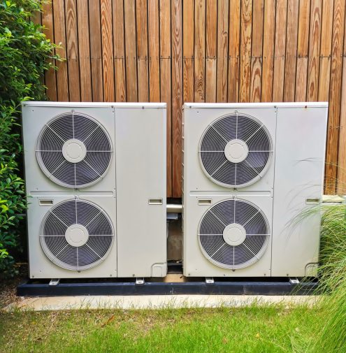 Modern ductless heat pump system installed by Foundry Heat Pumps